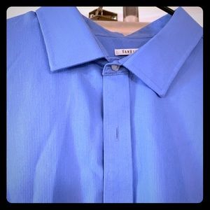 VAN HEUSEN Light Blue Dress Shirt BIG & TALL